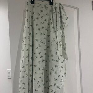 Udel floral wrap skirt